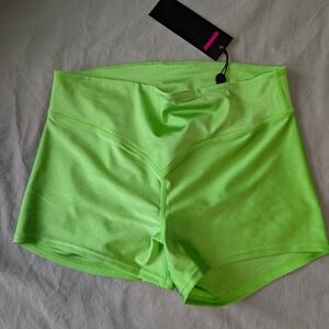 SHEFIT Vibrant Lime Athletic Shorts